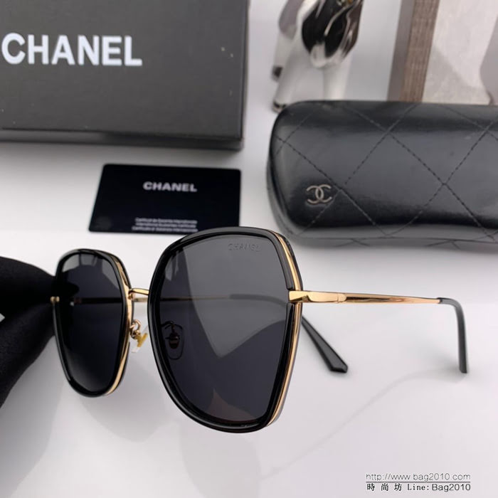 CHANEL香奈兒 2019新款 偏光女士彩色太陽鏡 進口寶麗來偏光鏡片 X0018  lly1656